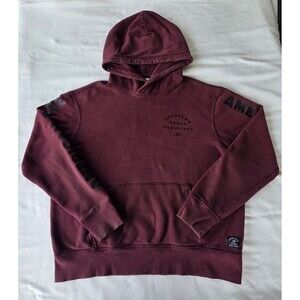 American Eagle Men's Knit Hoodie, Large, Burgundy